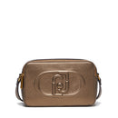 Borsa a Tracolla Doppio Scomparto LIU JO Better Metallizzata color Bronzo