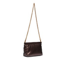 Borsa a Tracolla LIU JO Better Glossy Brown Stone con Strass