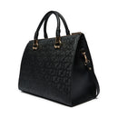 Borsa Donna a Mano Large LIU JO Better con Logo Monogram All Over colore Nero