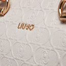 Borsa Donna a Mano Large LIU JO Better con Logo Monogram All Over True Champagne