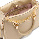 Borsa Donna a Mano Media LIU JO effetto Bottalato color Sabbia