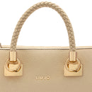 Borsa Donna a Mano Media LIU JO effetto Bottalato color Sabbia