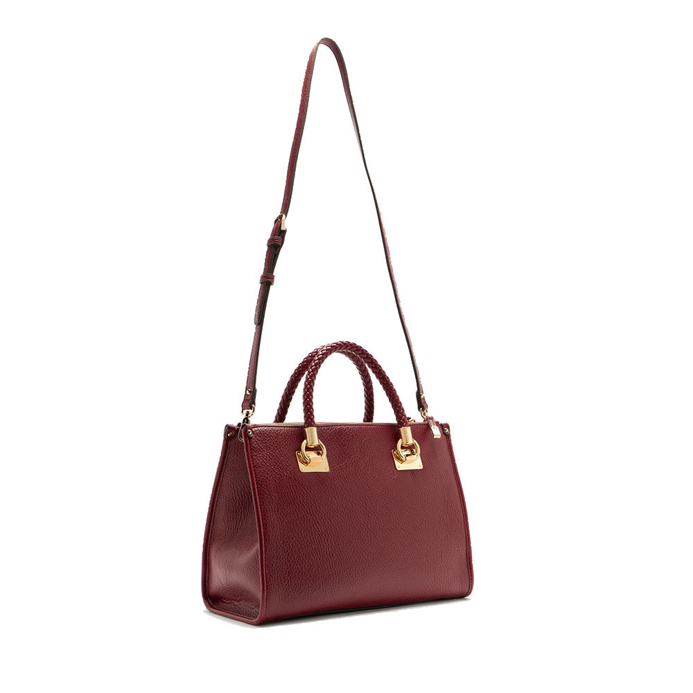 Borsa Donna a Mano Media LIU JO effetto Bottalato Red Wine