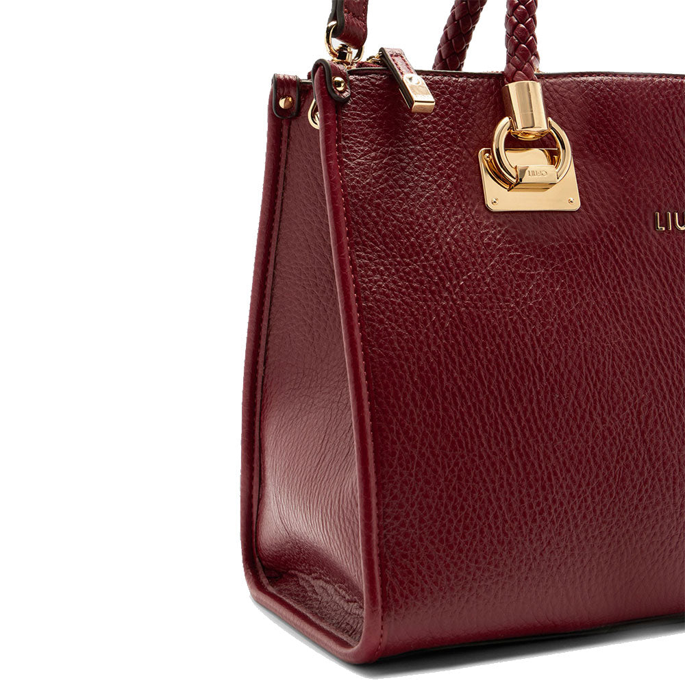 Borsa Donna a Mano Media LIU JO effetto Bottalato Red Wine