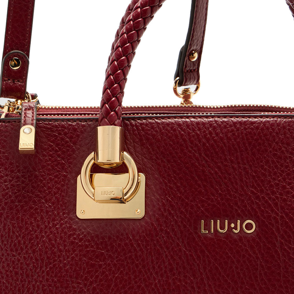 Borsa Donna a Mano Media LIU JO effetto Bottalato Red Wine