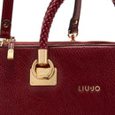 Borsa Donna a Mano Media LIU JO effetto Bottalato Red Wine
