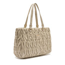 LIU JO Damen Better Quilted Shopping Bag mit marmorfarbenem Webmuster