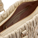 LIU JO Damen Better Quilted Shopping Bag mit marmorfarbenem Webmuster