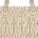 LIU JO Damen Better Quilted Shopping Bag mit marmorfarbenem Webmuster