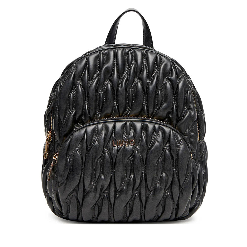 Zaino Donna LIU JO Better Trapuntato con Intreccio Nero