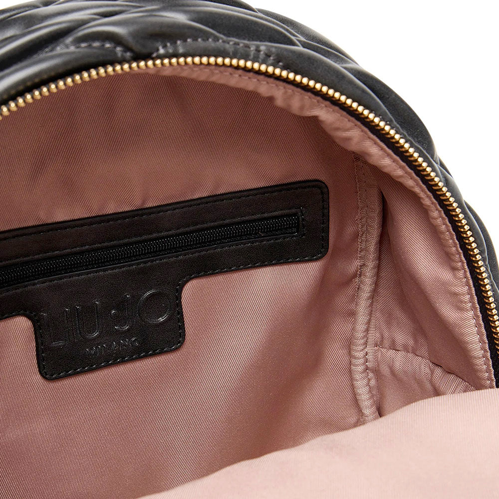 Zaino Donna LIU JO Better Trapuntato con Intreccio Nero