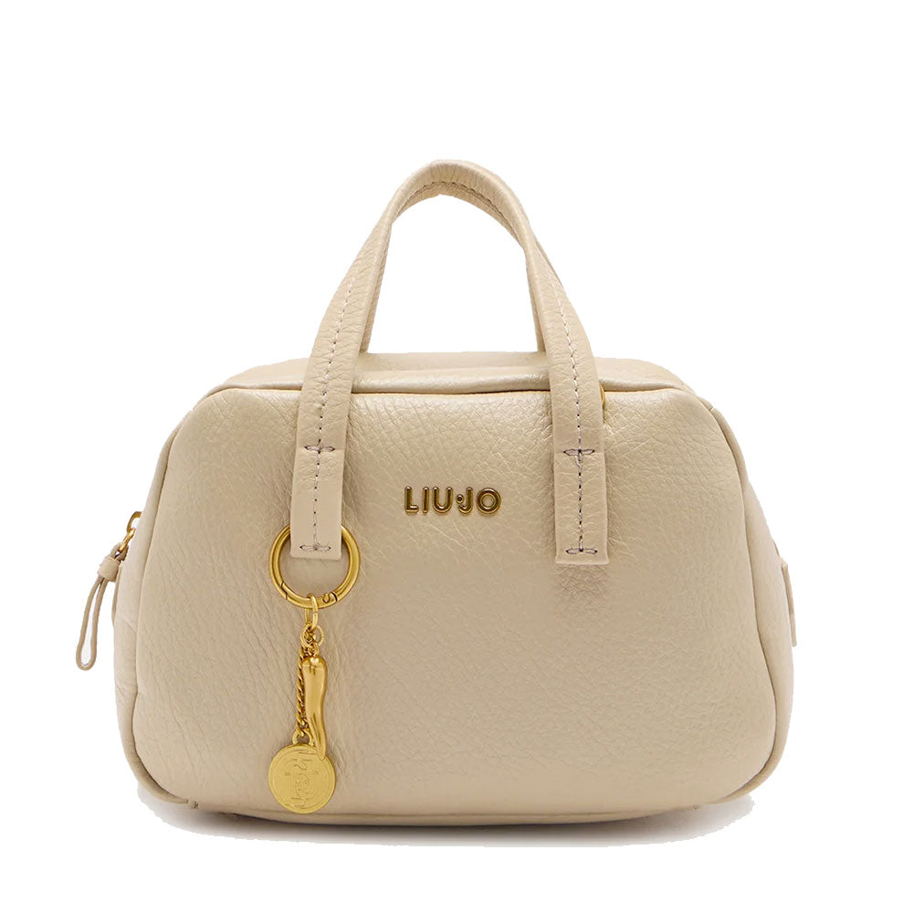Bauletto Mini Donna LIU JO effetto Bottalato Sabbia con Charm