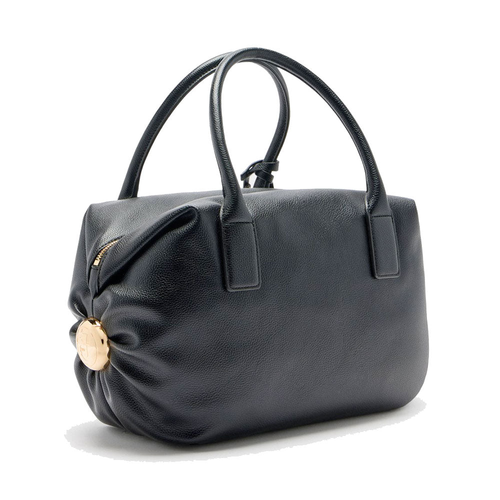 Bauletto Medio Donna LIU JO effetto Bottalato Nero con Charm