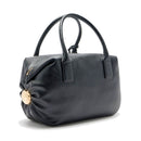 Bauletto Medio Donna LIU JO effetto Bottalato Nero con Charm