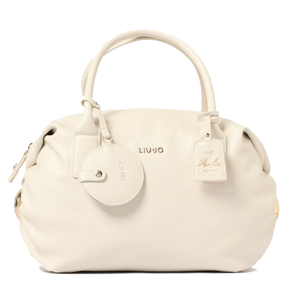 Bauletto Medio Donna LIU JO effetto Bottalato Marmo con Charm