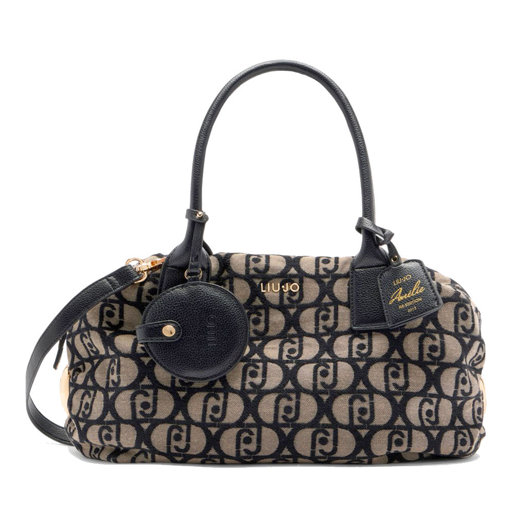 Bauletto Medio Donna LIU JO in Tessuto Jacquard color Tabacco