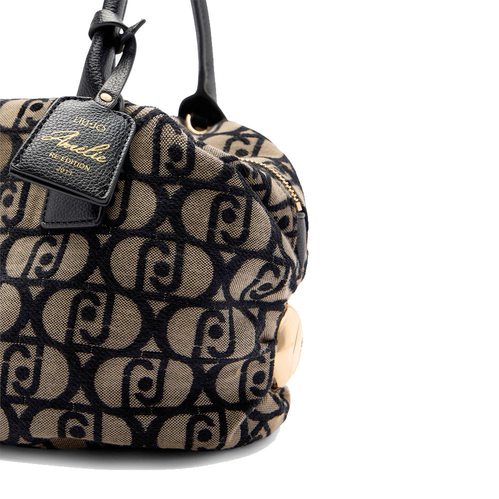 Bauletto Medio Donna LIU JO in Tessuto Jacquard color Tabacco