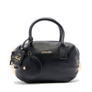 Bauletto Mini Donna LIU JO effetto Bottalato Nero con Charm