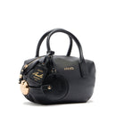 Bauletto Mini Donna LIU JO effetto Bottalato Nero con Charm