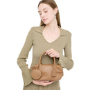 Bauletto Mini Donna LIU JO effetto Bottalato Marrone con Charm