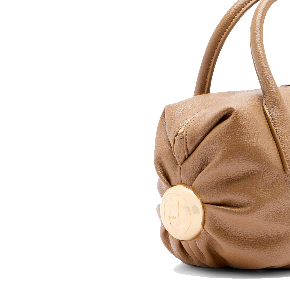 Bauletto Mini Donna LIU JO effetto Bottalato Marrone con Charm