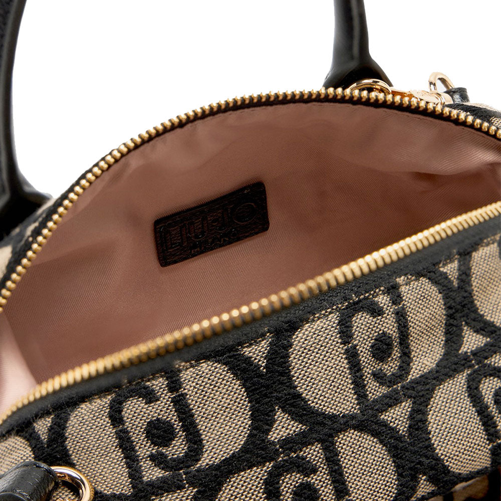 Bauletto Mini Donna LIU JO in Tessuto Jacquard color Tabacco