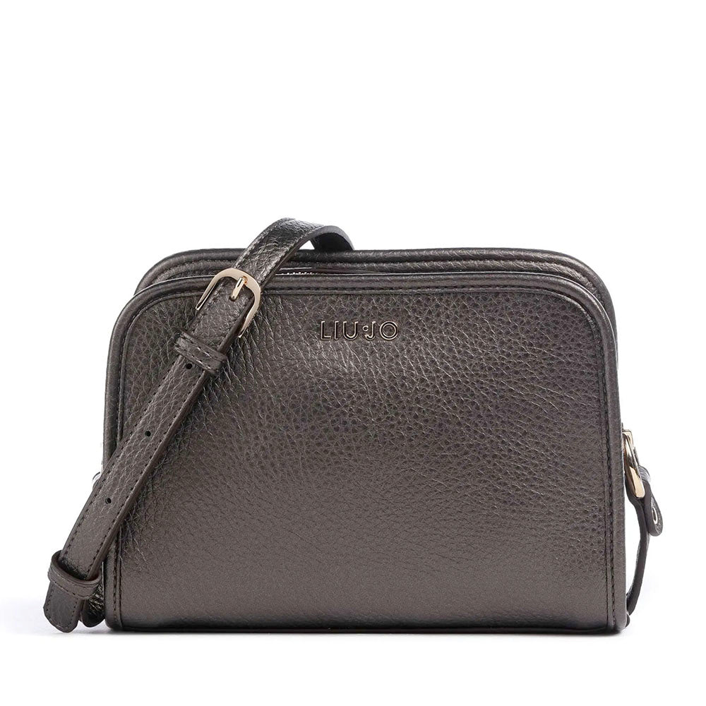Borsa Donna a Tracolla LIU JO Better effetto Bottalato Moro Light