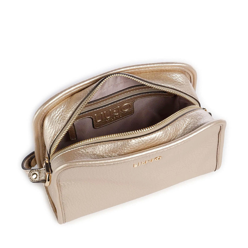 Borsa Donna a Tracolla LIU JO Better effetto Bottalato Light Gold