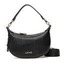 Hobo Bag Small con Tracolla LIU JO Better effetto Bottalato Nero