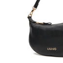 Hobo Bag Small con Tracolla LIU JO Better effetto Bottalato Nero