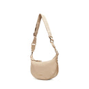 LIU JO Better Kleine Hobo-Tasche mit Schulterriemen in einem getrommelten Beige-Effekt