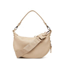 LIU JO Better Kleine Hobo-Tasche mit Schulterriemen in einem getrommelten Beige-Effekt