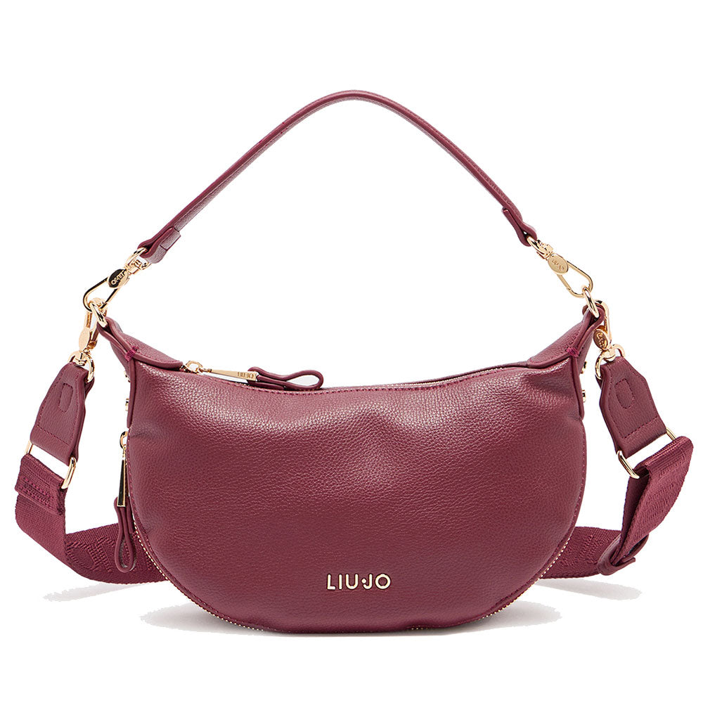 Hobo Bag Small con Tracolla LIU JO Better effetto Bottalato Red Wine