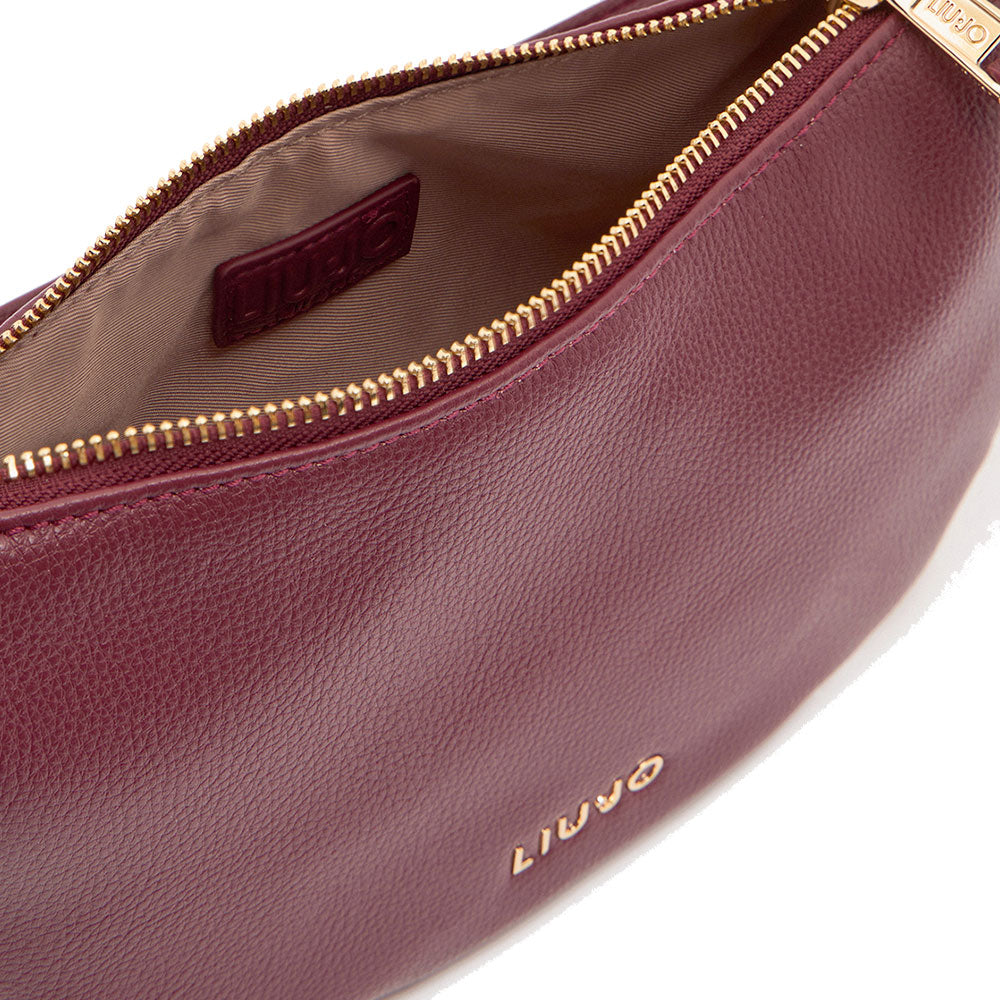 Hobo Bag Small con Tracolla LIU JO Better effetto Bottalato Red Wine