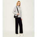 Hobo Bag Small con Tracolla LIU JO in Nylon Nero con Stampa Logo All Over