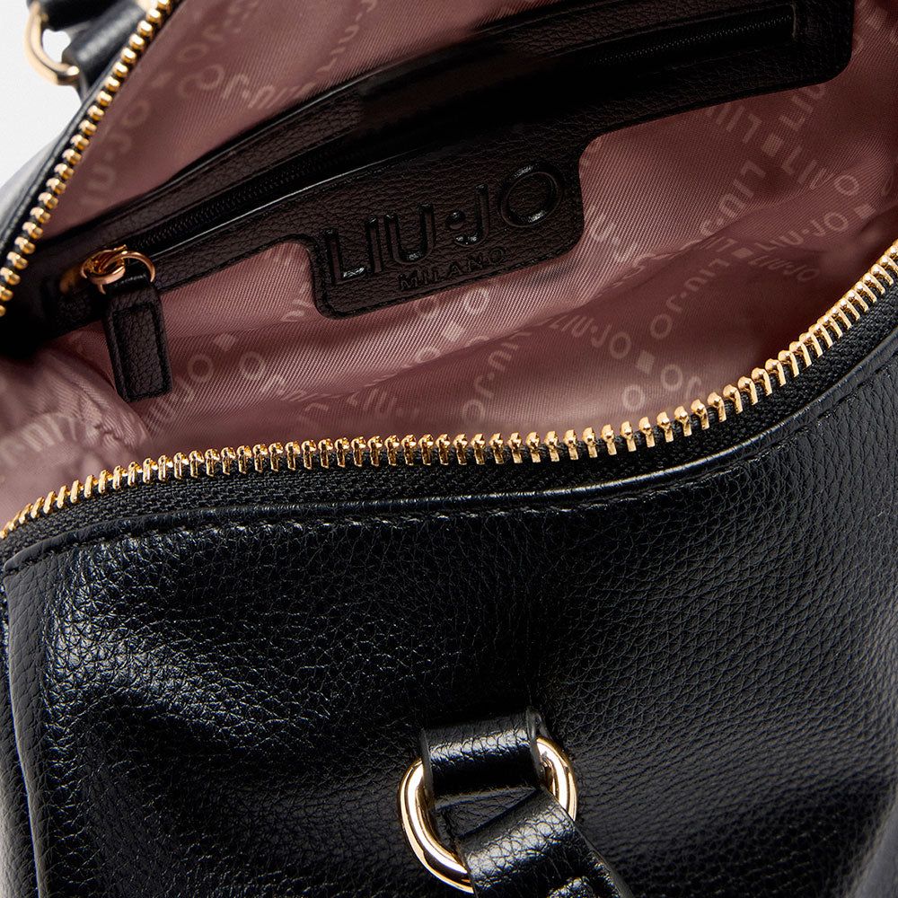 Bauletto Donna Small LIU JO effetto Bottalato Nero