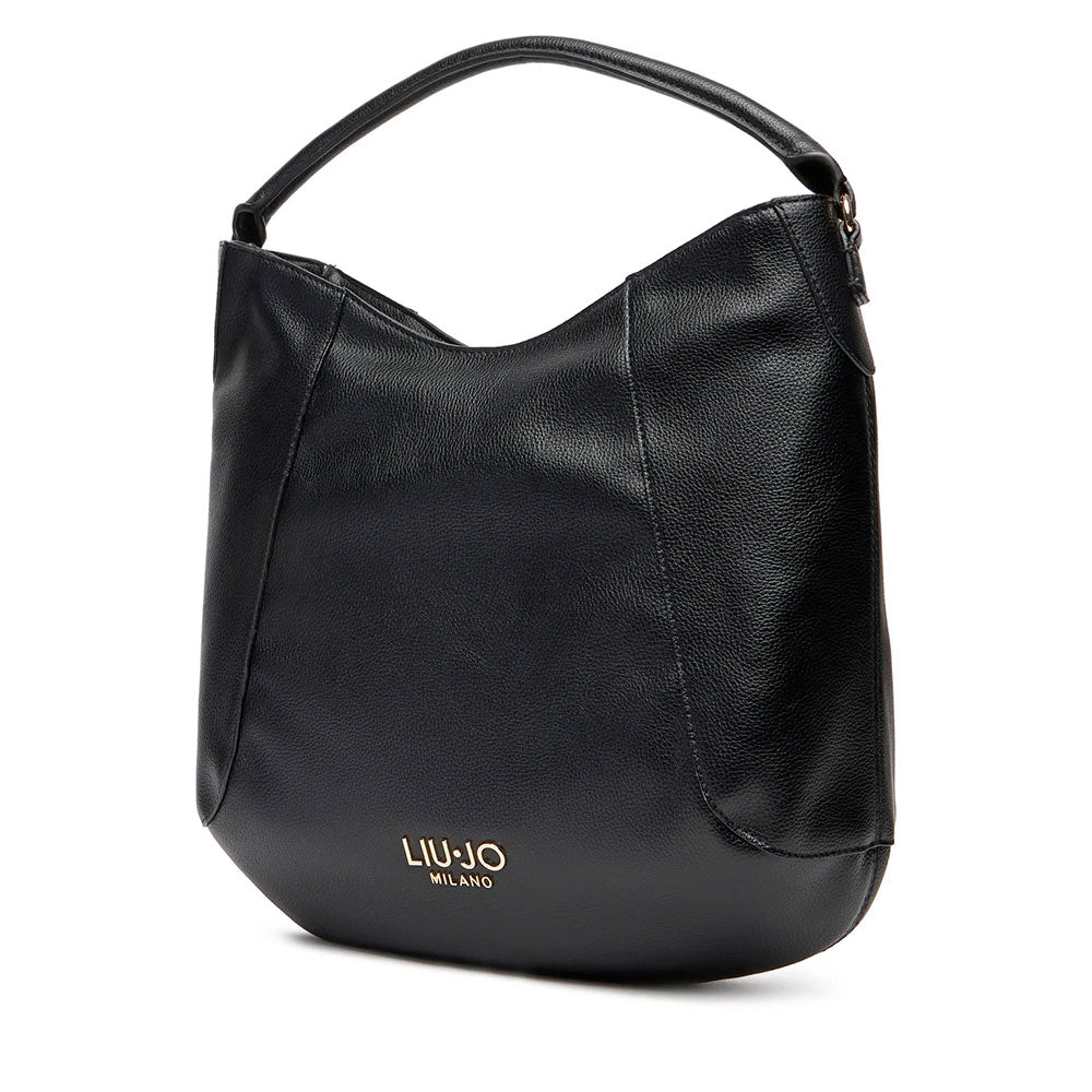 Hobo Bag Donna LIU JO Better effetto Bottalato Nero