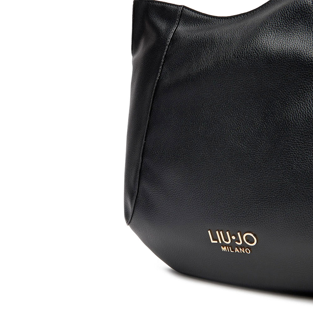 Hobo Bag Donna LIU JO Better effetto Bottalato Nero
