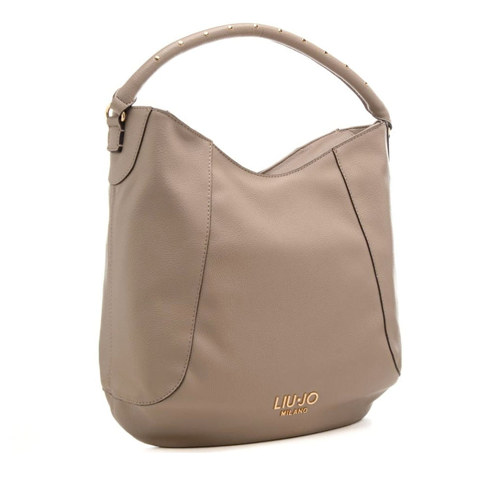 Hobo Bag Donna LIU JO Better effetto Bottalato Desert Taupe