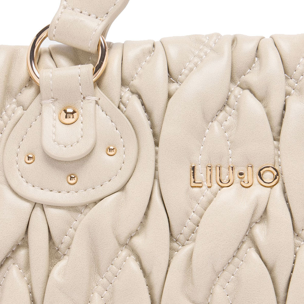 Borsa Donna a Mano LIU JO Better Trapuntata con Intreccio color Marmo