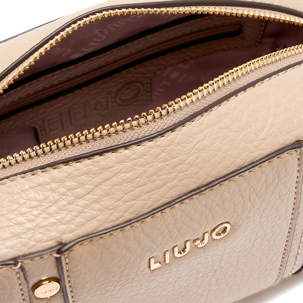 Borsa Donna a Tracolla Small LIU JO Better effetto Bottalato Beige