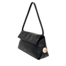 Borsa Donna a Spalla LIU JO effetto Bottalato Nero con Borchie Laterali