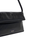 Borsa Donna a Spalla LIU JO effetto Bottalato Nero con Borchie Laterali