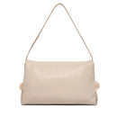 Borsa Donna a Spalla LIU JO effetto Bottalato Beige con Borchie Laterali