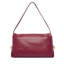 Borsa Donna a Spalla LIU JO effetto Bottalato Red Wine con Borchie Laterali