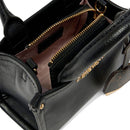 Borsa Donna a Mano Mini LIU JO Better effetto Bottalato Nera con Charm