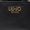 Borsa Donna a Mano Mini LIU JO Better effetto Bottalato Nera con Charm