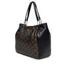 Shopping Bag LIU JO Marrone con Logo Monogram e Inserto effetto Bottalato Nero