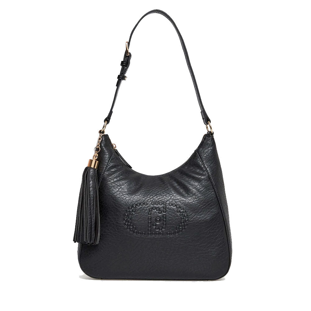Hobo Bag a Spalla LIU JO Better con Logo e Nappa Nera