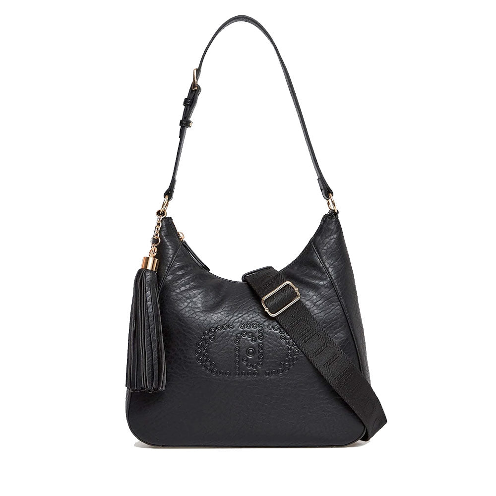 Hobo Bag a Spalla LIU JO Better con Logo e Nappa Nera